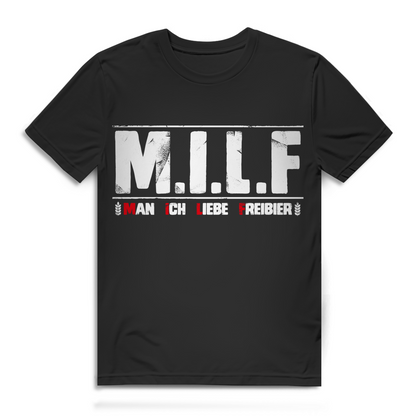 M.I.L.F Man ich liebe Freibier - Herren Premium Bio T-Shirt Black