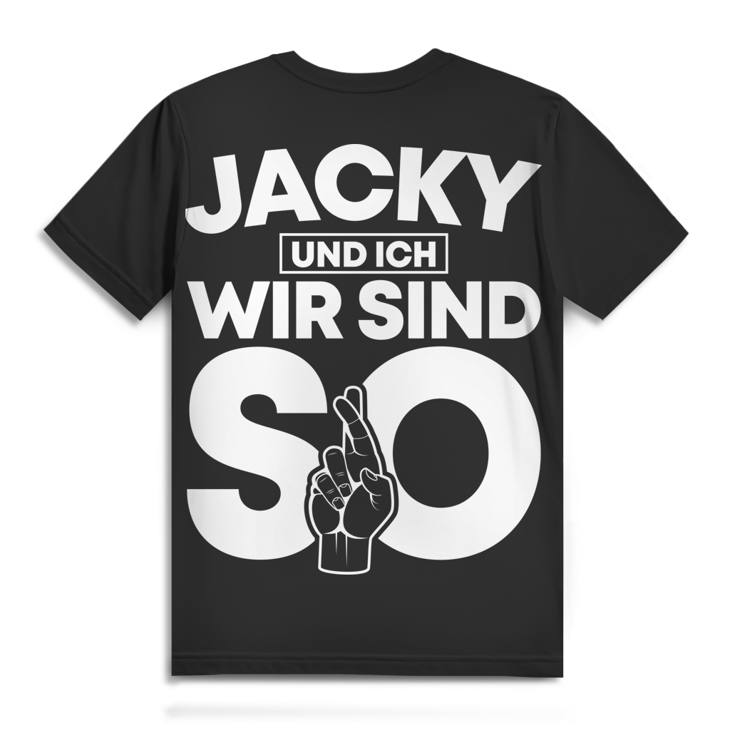 Jacky und ich wir sind so beste Freunde - Herren Premium Bio T-Shirt