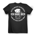 Bitte nicht schubsen ich habe Bier in der Hand - Damen Premium Bio T-Shirt Schwarz Black