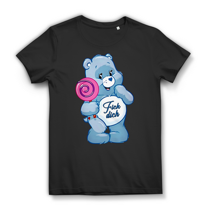 Fick dich Bärchi Glücksbärchi - Damen Premium Bio T-Shirt Black