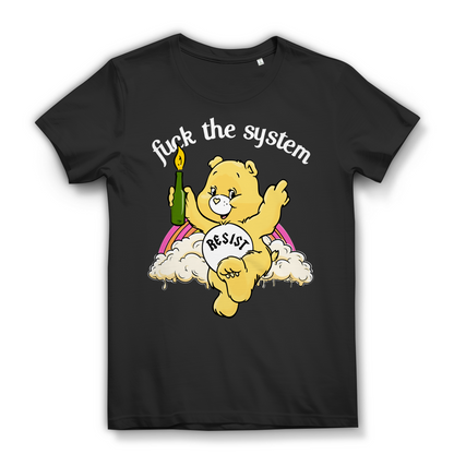Fuck the System Bärchi Glücksbärchi - Damen Premium Bio T-Shirt Black