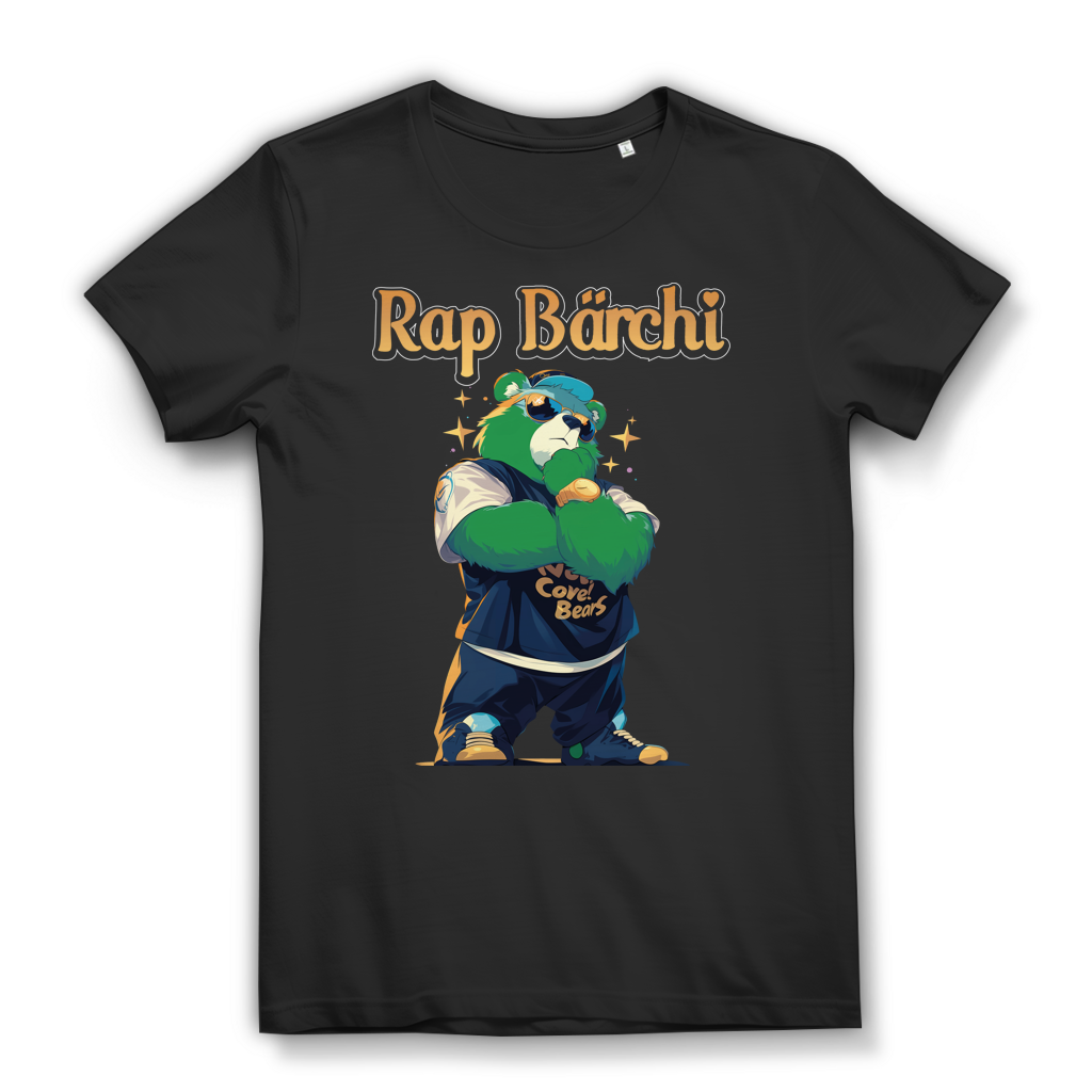 Rap Bärchi Glücksbärchi Hip Hop - Damen Premium Bio T-Shirt Black