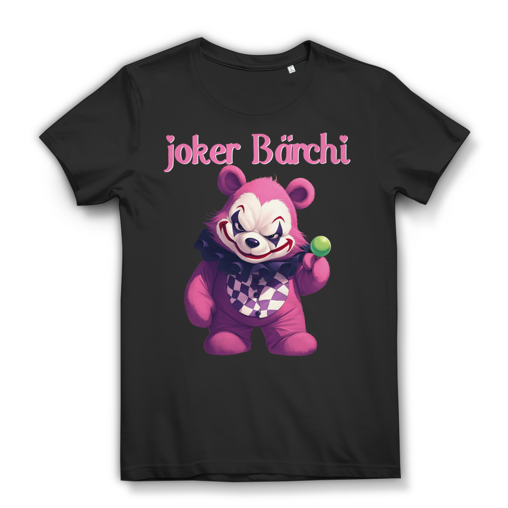 Joker Bärchi Glücksbärchi - Damen Premium Bio T-Shirt Black