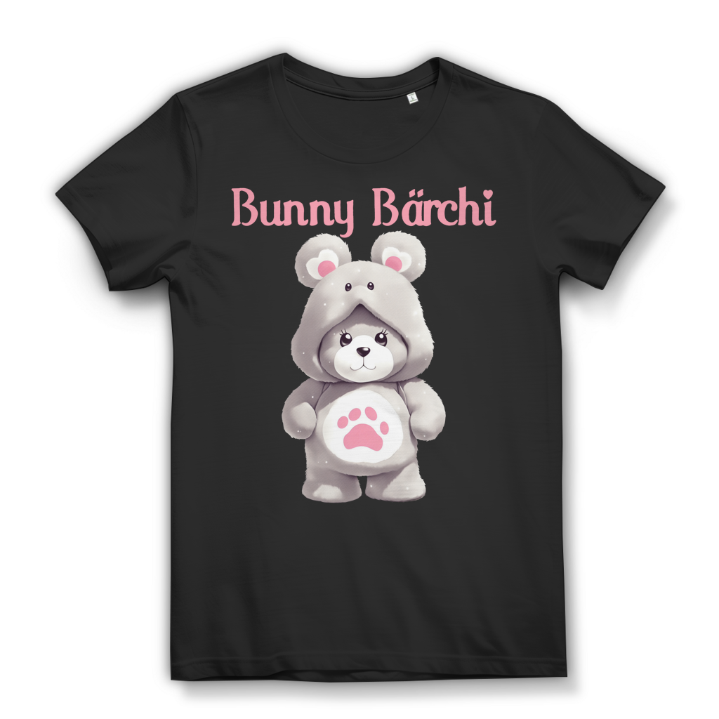 Bunny Hase Bärchi Glücksbärchi - Damen Premium Bio T-Shirt Black