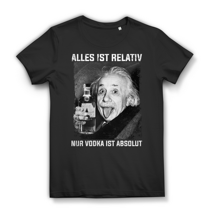 Alles ist relativ nur Vodka ist absolut - Damen Premium Bio T-Shirt Black