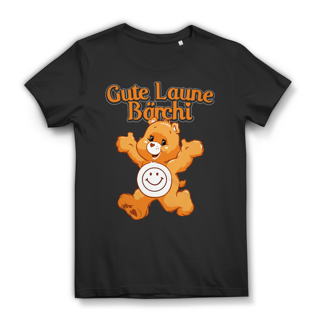 Gute Laune Bärchi Glücksbärchi Teddybär Bärchen Bären - Damen Premium Bio T-Shirt Black