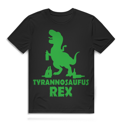 Tyrannosaufus Tyrannosaurus Rex Dinosaurier mit Bier - Herren Premium Bio T-Shirt Black