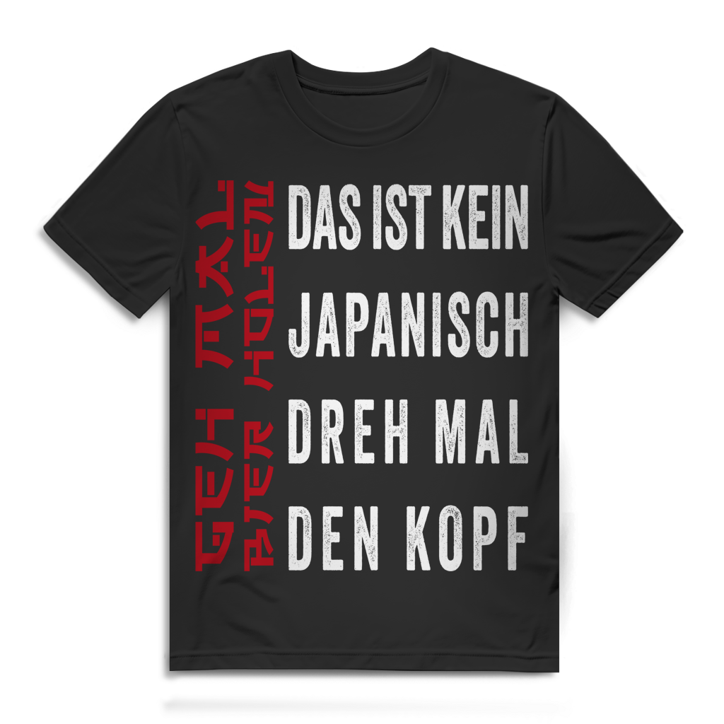 Geh mal Bier holen das ist kein Japanisch dreh mal den Kopf - Herren Premium Bio T-Shirt Black