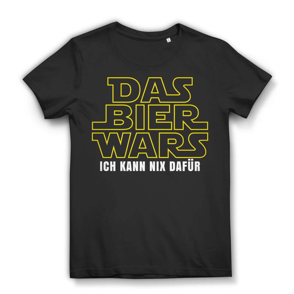 Das Bier Wars - Lustiges Damen T-Shirt | Parodie Funshirt für Biertrinkerin Black