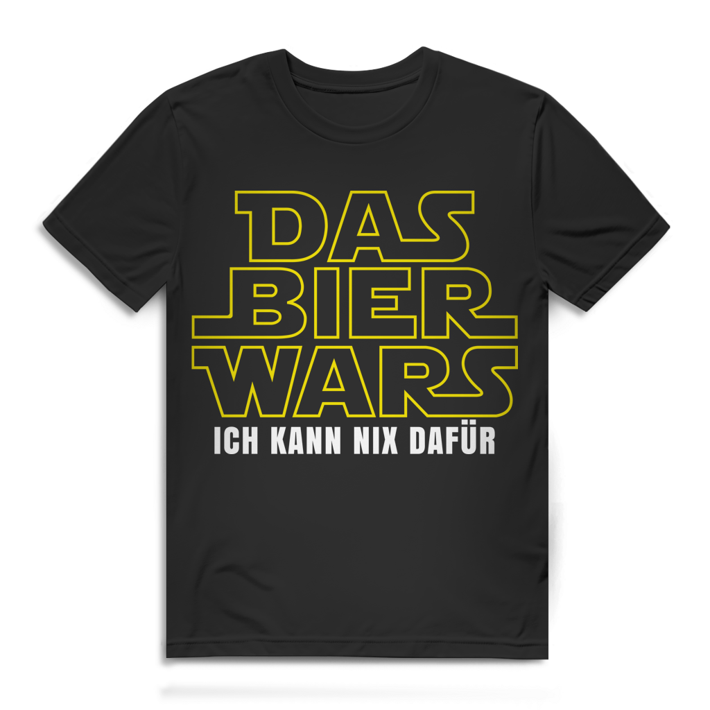 "Das Bier Wars ich kann nix dafür!" - Lustiges Herren T-Shirt | Bier und Party Funshirt Black