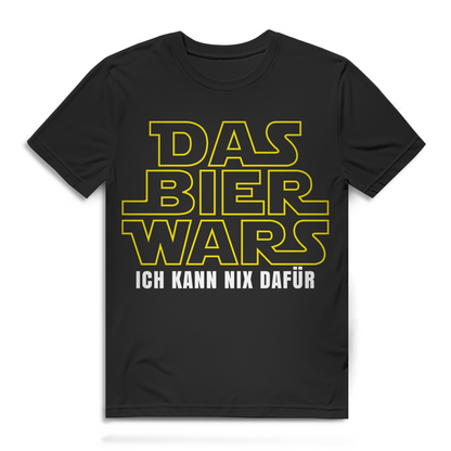 "Das Bier Wars ich kann nix dafür!" - Lustiges Herren T-Shirt | Bier und Party Funshirt Black