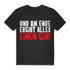 Und am Ende ergibt alles einen Gin – Herren Bio T-Shirt | Lustiges Gin Liebhaber Shirt Black