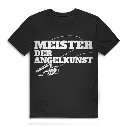 Meister der Angelkunst – Herren Bio T-Shirt für Angler, Angeln Geschenk, Outdoor Shirt Black