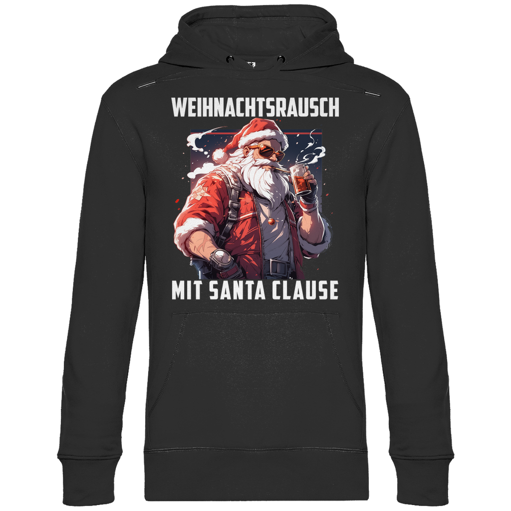 Weihnachtsrausch mit Santa Clause - Unisex Hoodie Black