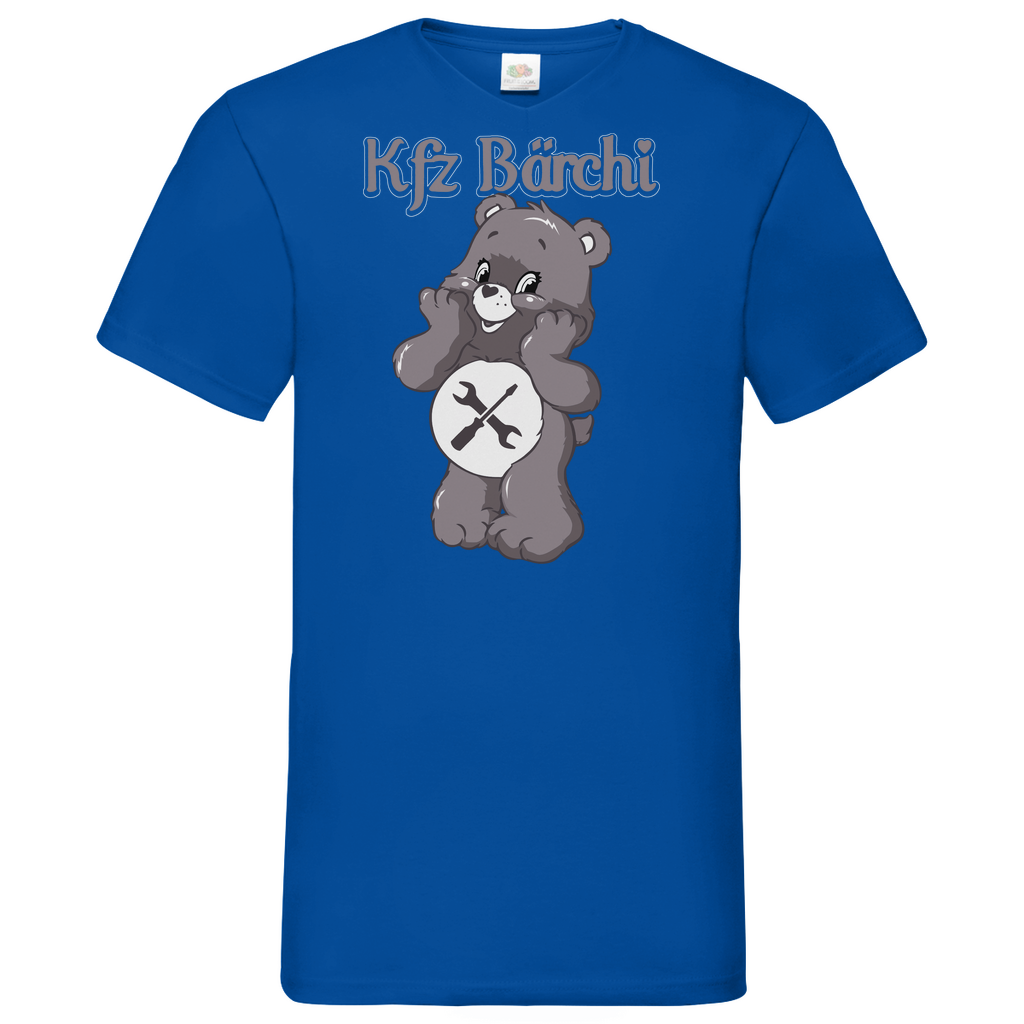 KFZ Bärchi - Glücksbärchi - Herren V-Neck Shirt Royal Blue