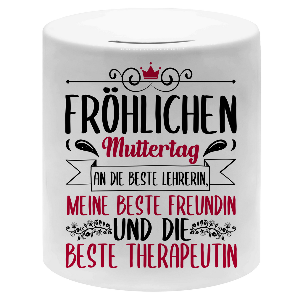 Fröhlichen Muttertag an die beste Mutter - Sparbüchse Money Box ...