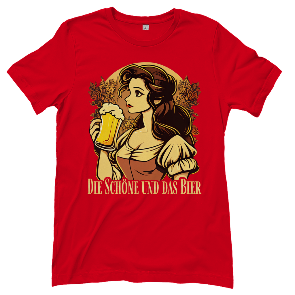 Die Schöne und das Bier Belle - Damenshirt Red