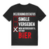 Beziehungstatus egal ich hab Bier Shirt – Lustiges Männer T-Shirt aus Bio-Baumwolle Black