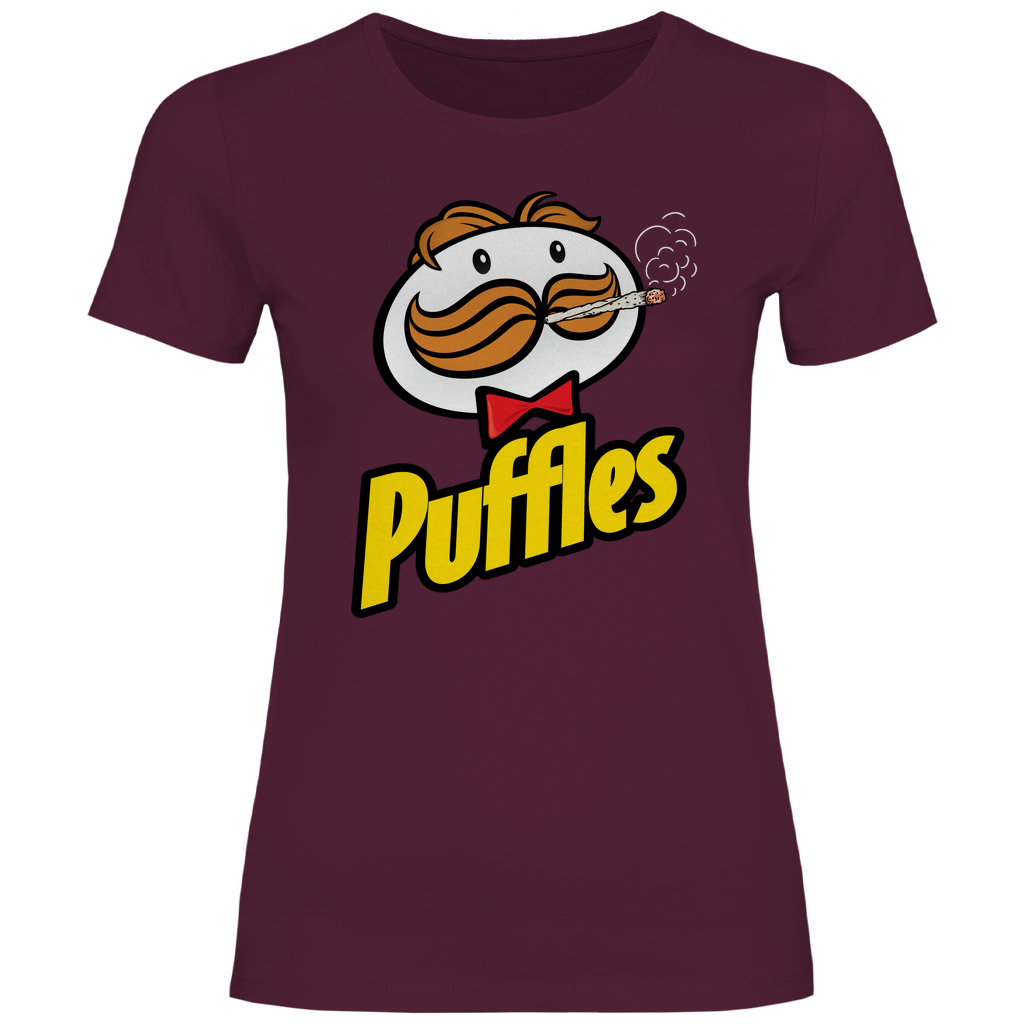 Puffles - Damenshirt Burgundy