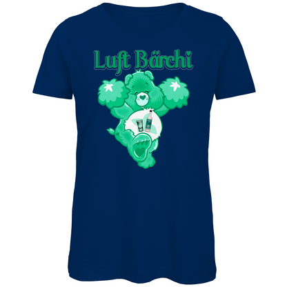 Luft Bärchi - Glücksbärchi - Damen Premium Bio T-Shirt Navy