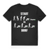 Party T-Shirt Männer – Stadt vs Dorf Alkohol Vergleich mit Kotzgarantie Black
