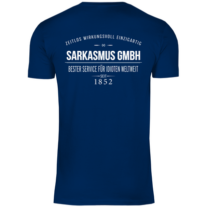 Sarkasmus GmbH bester Service für Idioten weltweit - Herren Shirt Navy
