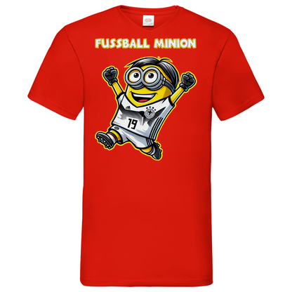 Fussball Minion - Herren V-Neck Shirt