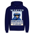 Wanted Krümelmonster Raub und Schmuggel von Keksen - Herren Premium Bio Hoodie Navy Blue