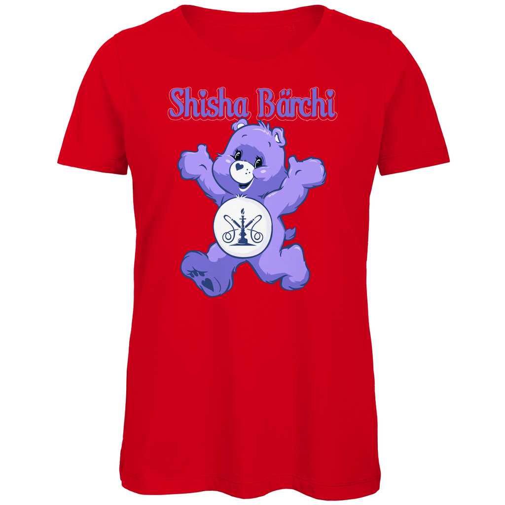 Shisha Bärchi - Glücksbärchi - Damen Premium Bio T-Shirt Red