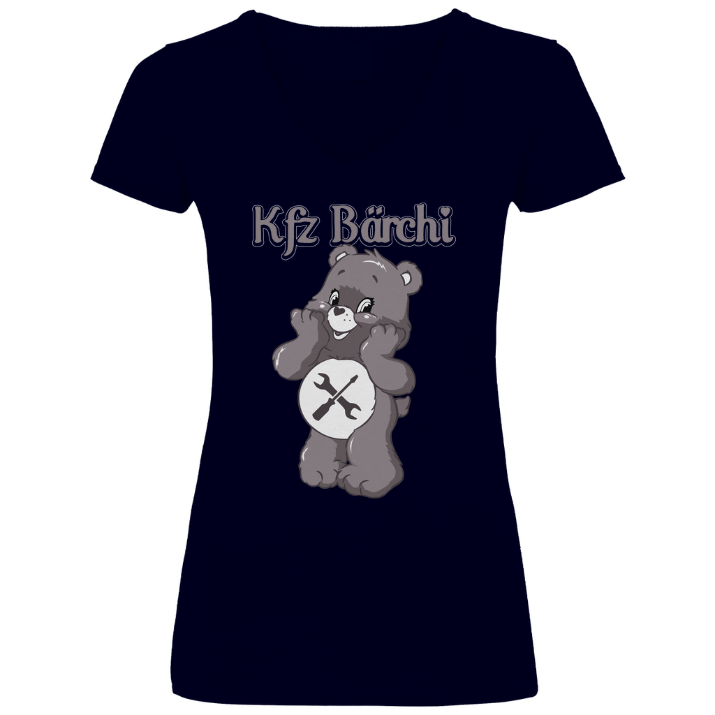 KFZ Bärchi - Glücksbärchi - V-Neck Damenshirt