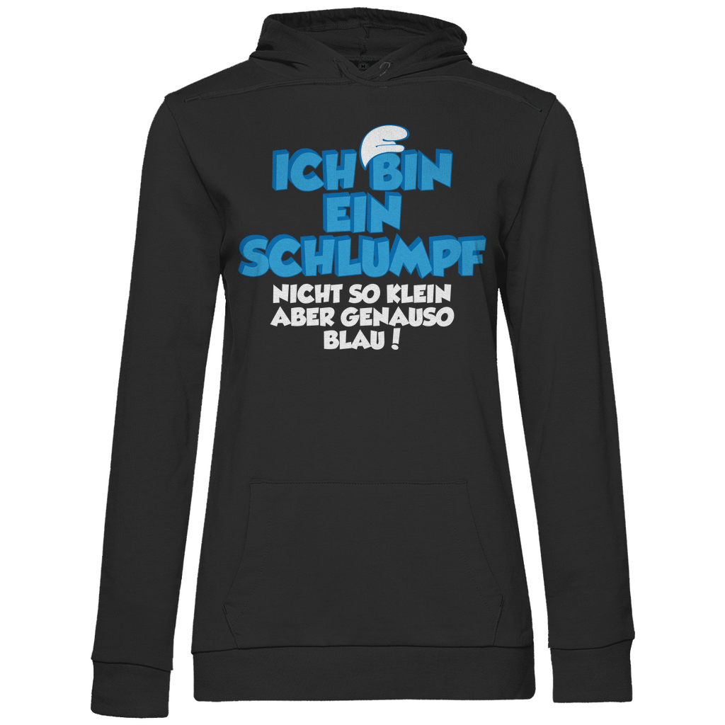 Ich bin ein Schlumpf nicht so klein aber genauso blau - Damen Hoodie