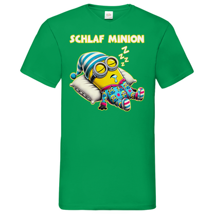 Schlaf Minion - Herren V-Neck Shirt