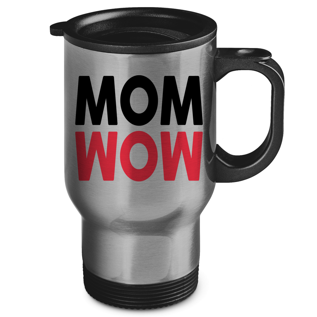 MOM WOW - Edelstahl-Thermobecher Silver One size