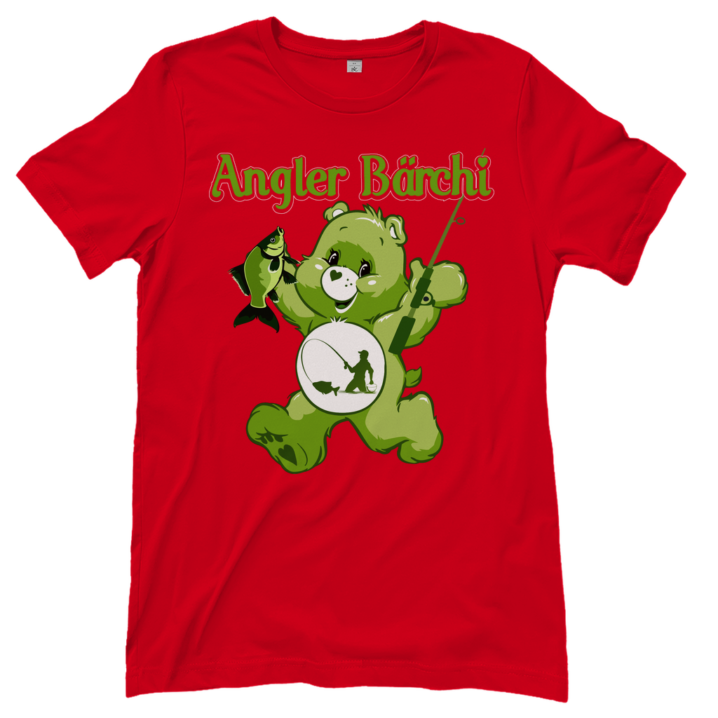 Angler Bärchi - Glücksbärchi - Damenshirt Red