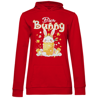Bier Bunny Hase - Damen Hoodie Red