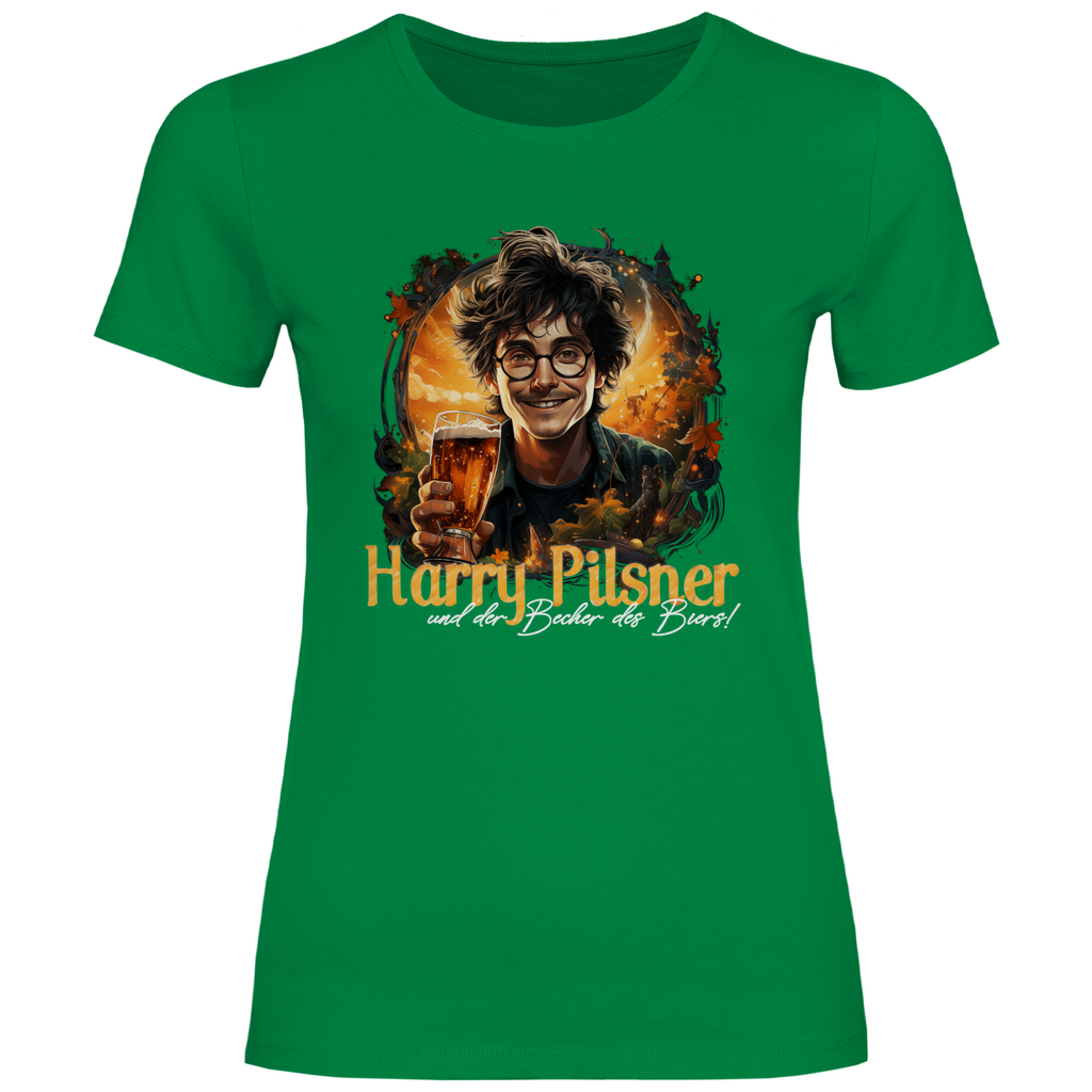 Harry Pilsner und der Becher des Biers - Damenshirt