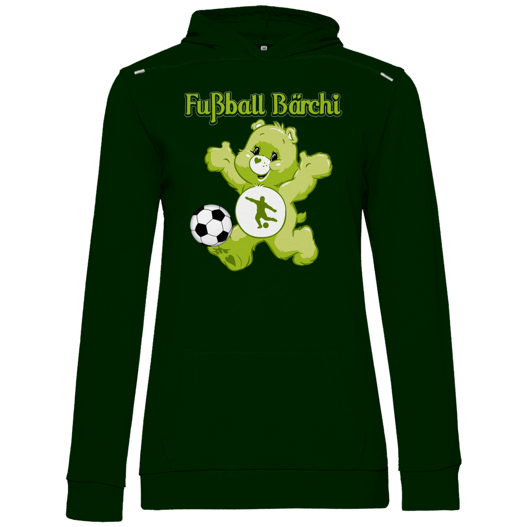 Fußball Bärchi - Glücksbärchi - Damen Hoodie Forest Green
