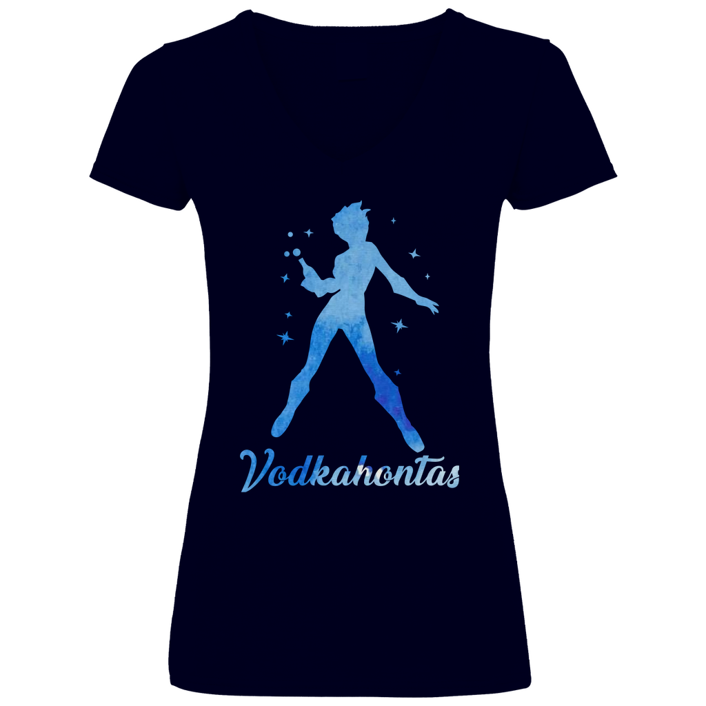 Vodkahontas - Prinzessin Aquarell - V-Neck Damenshirt