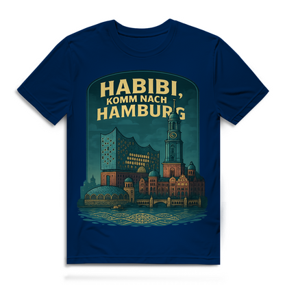 Habibi komm nach Hamburg - Herren Premium Bio T-Shirt
