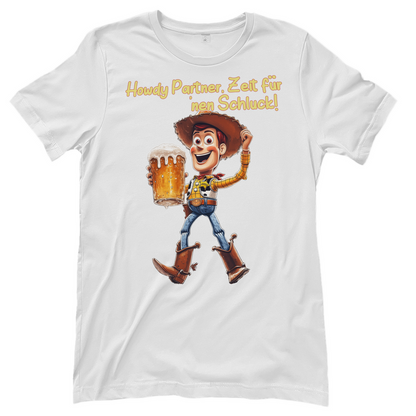 Howdy Partner Zeit für nen Schluck - Woody Toy Story - Damenshirt