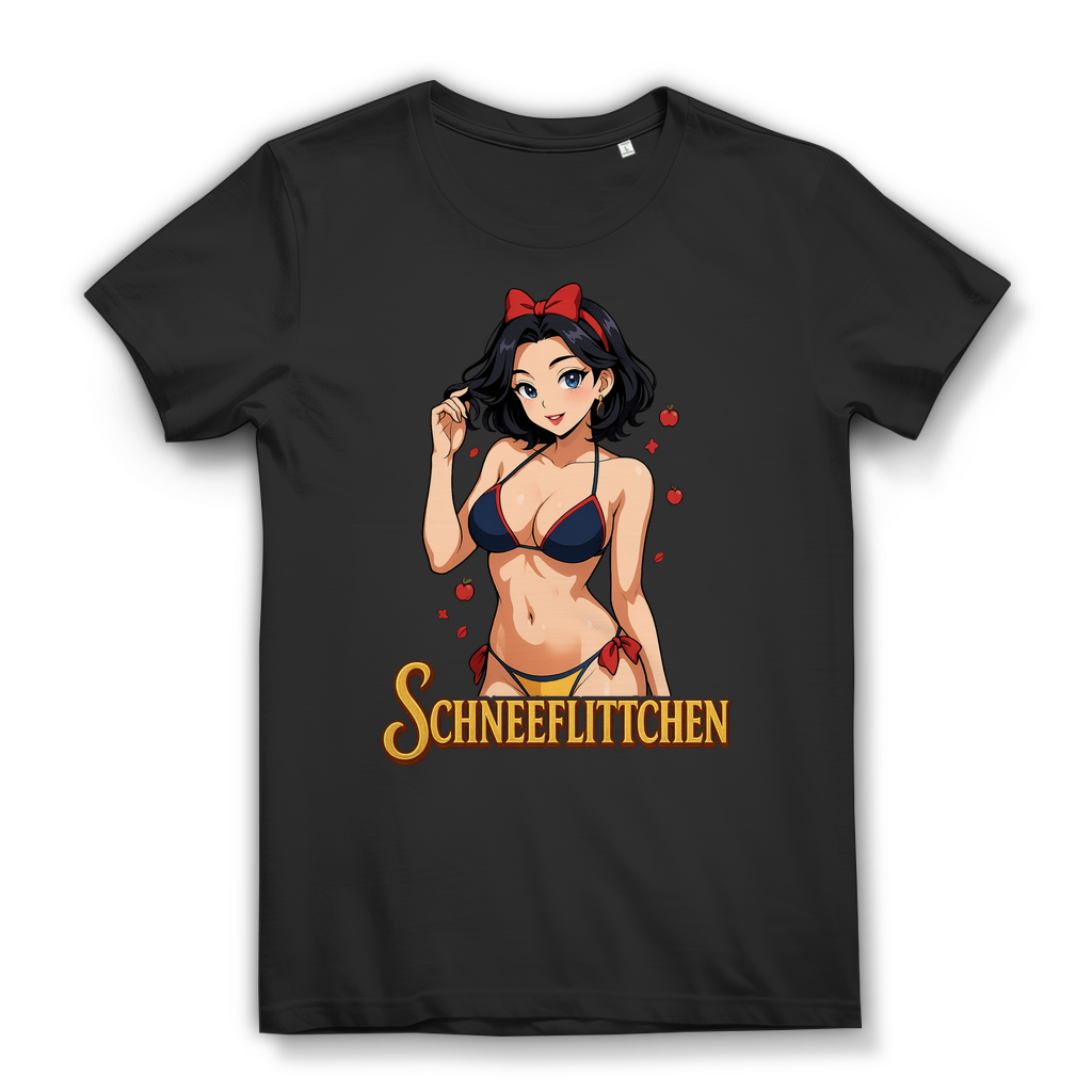 Schneeflittchen Schneewittchen - Damen Premium Bio T-Shirt Black