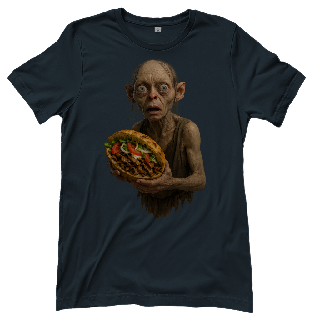 Döner mein Schatz Gollum LOTR - Damen T-Shirt Dark Grey Solid