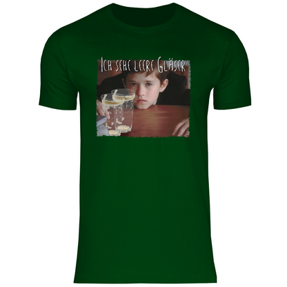 Ich sehe leere Gläser - Herren Shirt Bottle Green