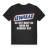 Lewakas Shirt Männer – Du bist nicht du wenn du hungrig bist – Leberkäse Parodie Black
