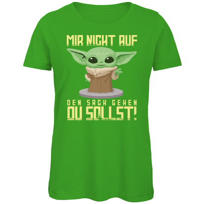 Mir nicht auf den Sack gehen du sollst Baby Yoda Grogu - Damen Premium Bio T-Shirt