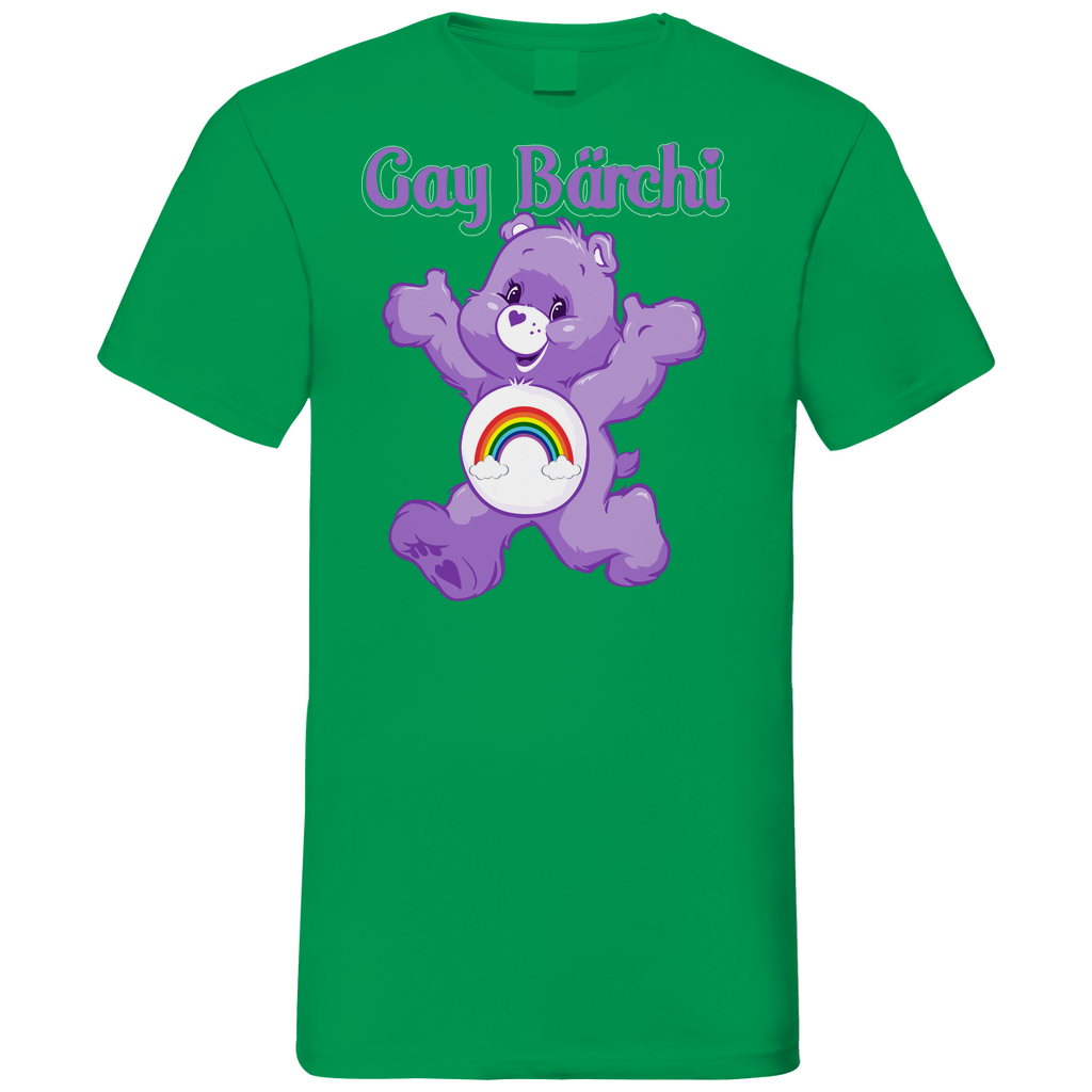 Gay Bärchi - Glücksbärchi - Herren V-Neck Shirt
