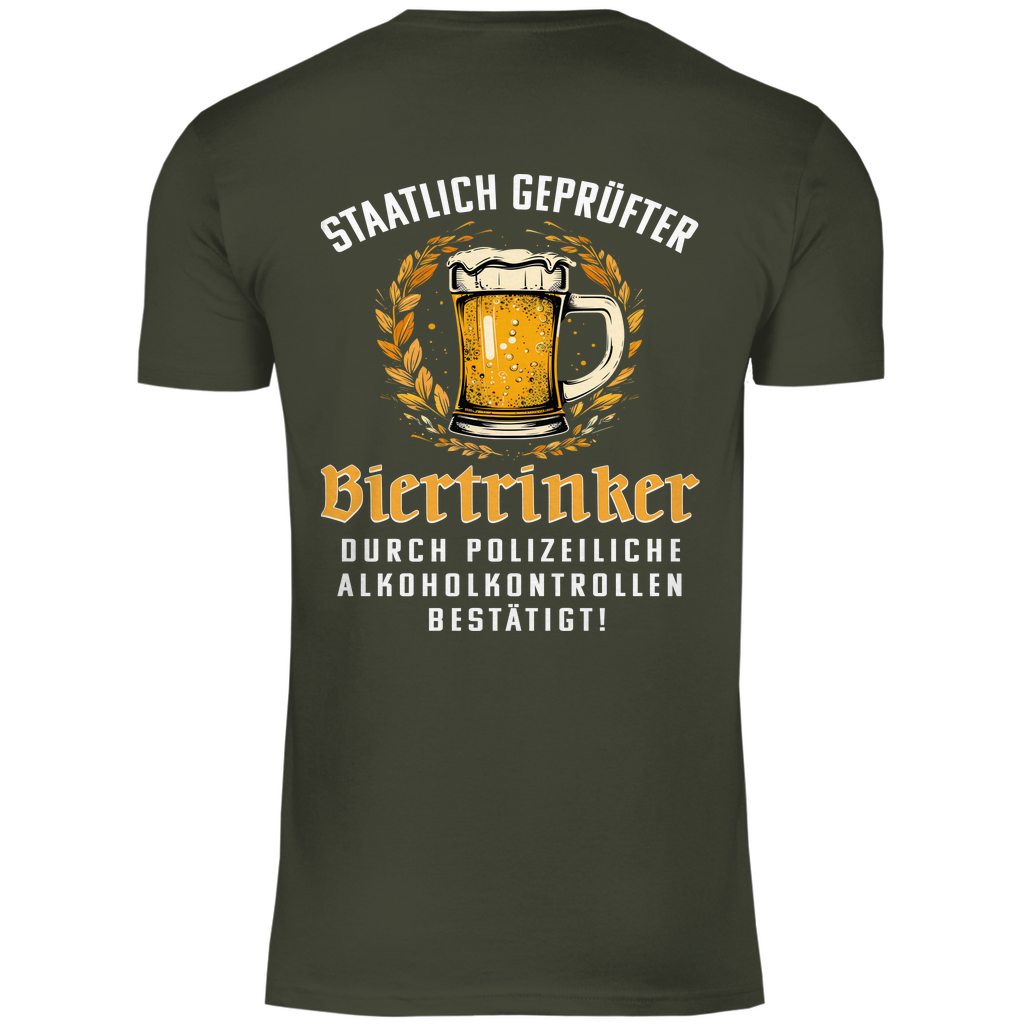 Staatlich geprüfter Biertrinker - Herren Shirt