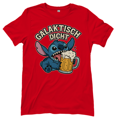Stitch Galaktisch Dicht Bier Alien - Damen T-Shirt