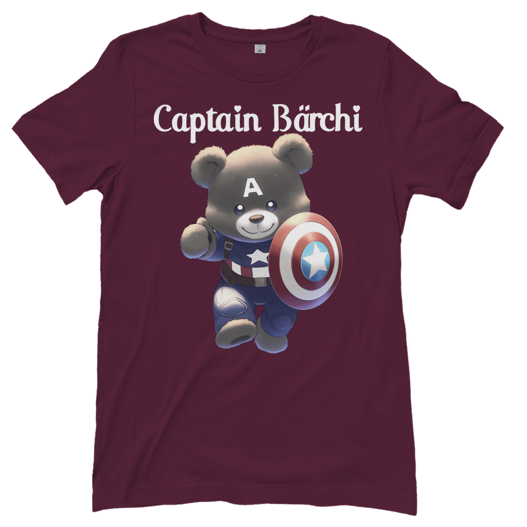 Captain Bärchi - Glücksbärchi - Damenshirt Burgundy
