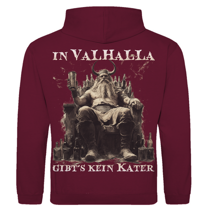 In Valhalla gibt´s kein Kater - Herren Hoodie Burgundy